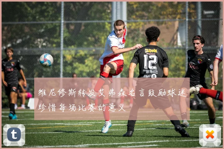 维尼修斯转发艾弗森名言鼓励球迷珍惜每场比赛的意义